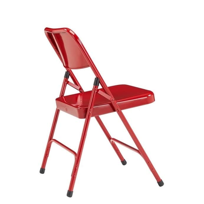 NPS Premium Steel Red Folding Chairs (Pack of 4)