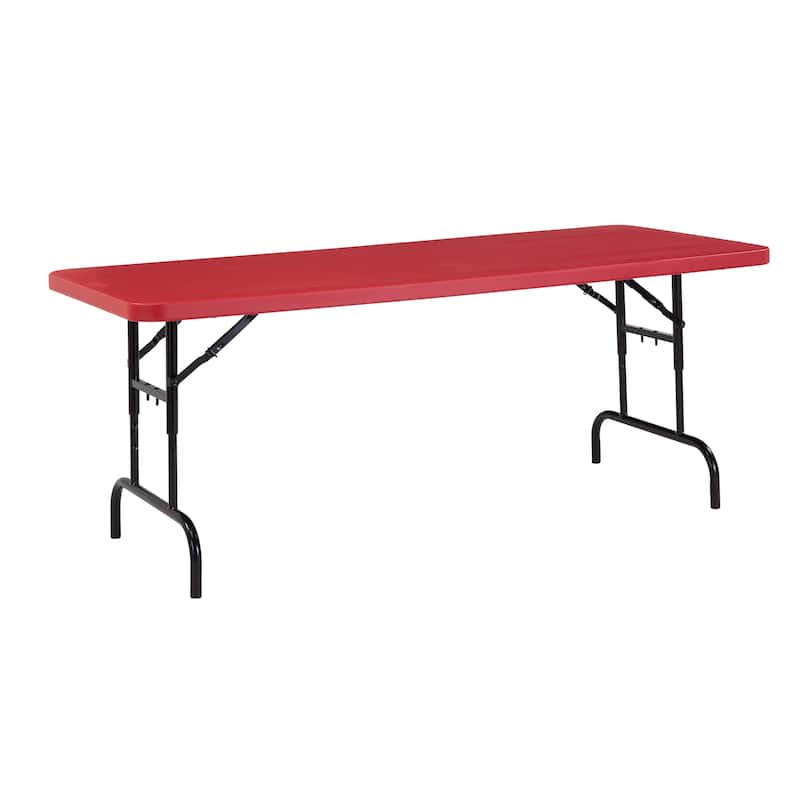 NPS Resin 72-inch Adjustable-height Folding Table