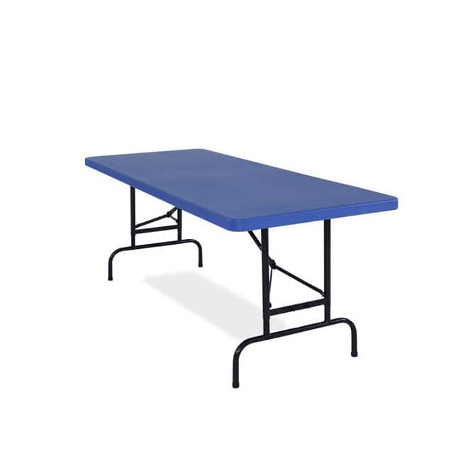 NPS Resin 72-inch Adjustable-height Folding Table - Blue