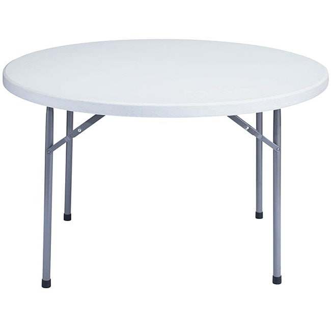 Nps Resin 48 inch Grey Round Folding Table