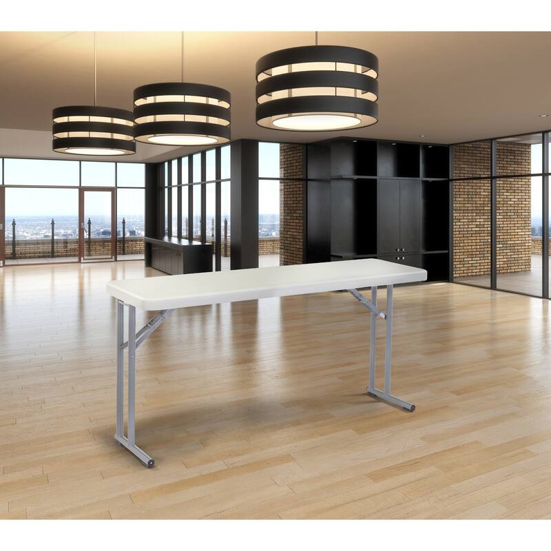 NPS 18" x 60" Heavy Duty Seminar Folding Table, Speckled Grey