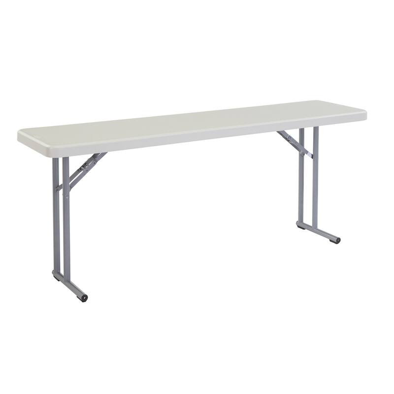 NPS 18" x 72" Heavy Duty Seminar Folding Table, Speckled Grey