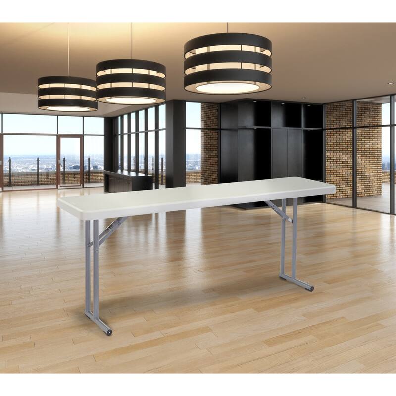 NPS 18" x 72" Heavy Duty Seminar Folding Table, Speckled Grey