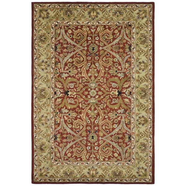Safavieh Handmade Heritage Timeless Traditional Red/ Gold Wool Rug - 8'3 x 11'