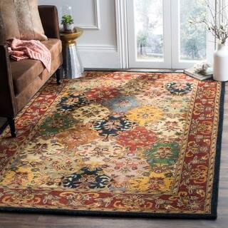 Wool 5x8 6x9 Rugs For Less Safavieh Handmade Heritage Timeless Traditional Multicolor Burgundy Wool Rug 5 X 8