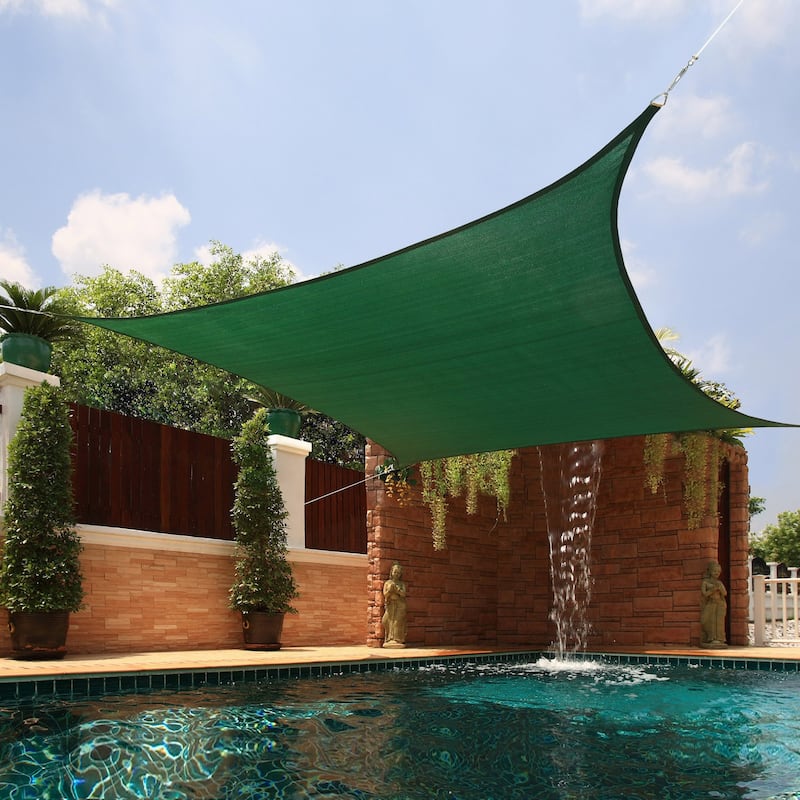 Bayville Large Square Sail Sun Shade by Havenside Home - Green