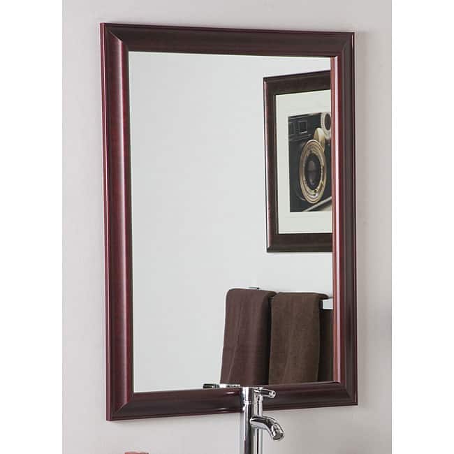London Mahogany Framed Wall Mirror
