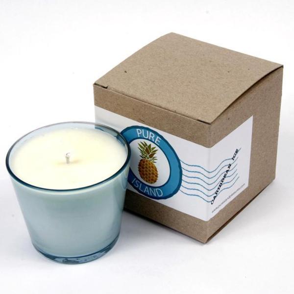 Pure Island Caribbean Blue 8 ounce Candle   12587973  