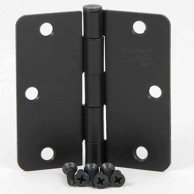 Stone Mill 3.5-inch Oil Rubbed Bronze Door Hinges (Set of 2)