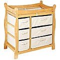 Badger Basket Natural 6-basket Changing Table