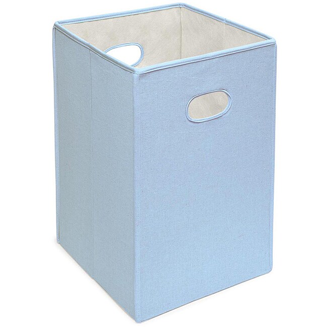 Badger Basket Blue Folding Hamper and Storage Bin