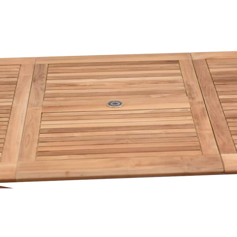 11-piece Teak Dining Set with Armchairs - 11 Piece