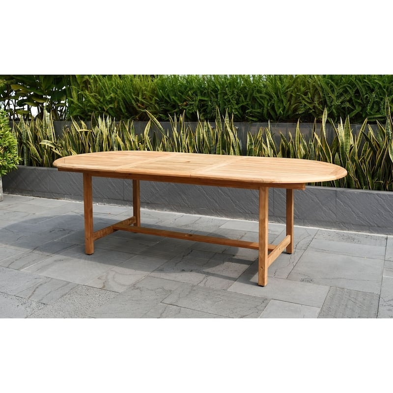 Amazonia Teak 11 piece Toulon Deluxe FSC Certified Teak Outdoor Patio Dining Set - 11 Piece