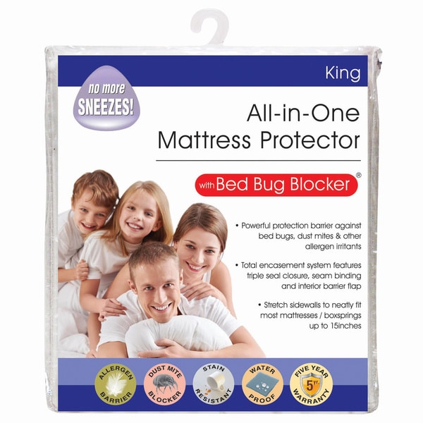 bed bug blocker zippered mattress protector