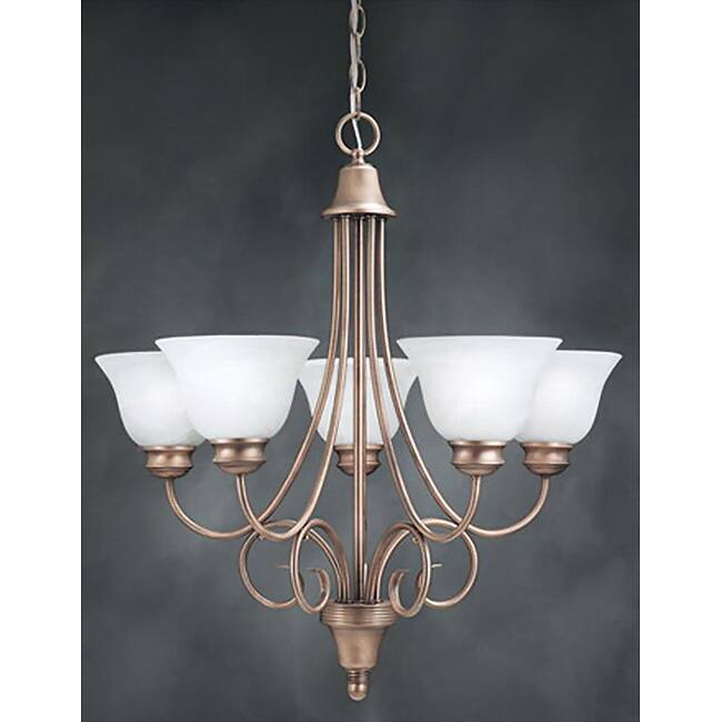 Syracuse 5-light Antique Copper Chandelier