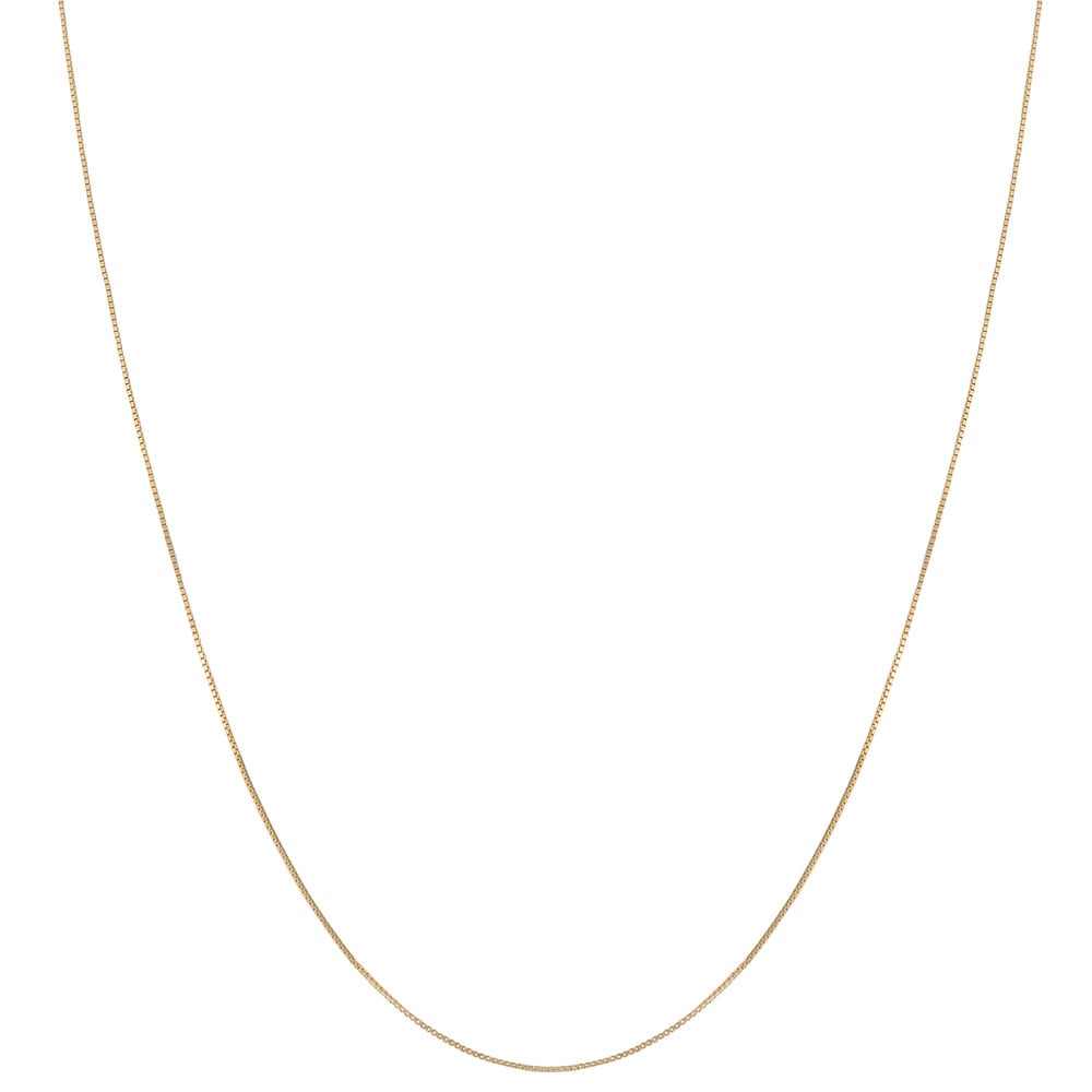 Au Naturale 18k Yellow Gold Box Chain (16, 18 or 20 inches)