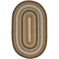 Safavieh Hand-woven Reversible Brown Braided Rug - 4' x 6' oval