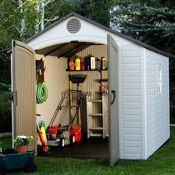 Lifetime Tan/Brown 8' x 10' Outdoor Storage Shed