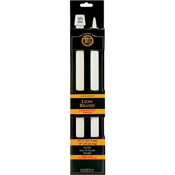 Lion Brand Size 17 10-inch Scarf Knitting Needles