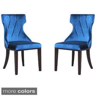 slide 1 of 1, Gracewood Hollow Sibley Velvet Dining Chairs (Set of 2)