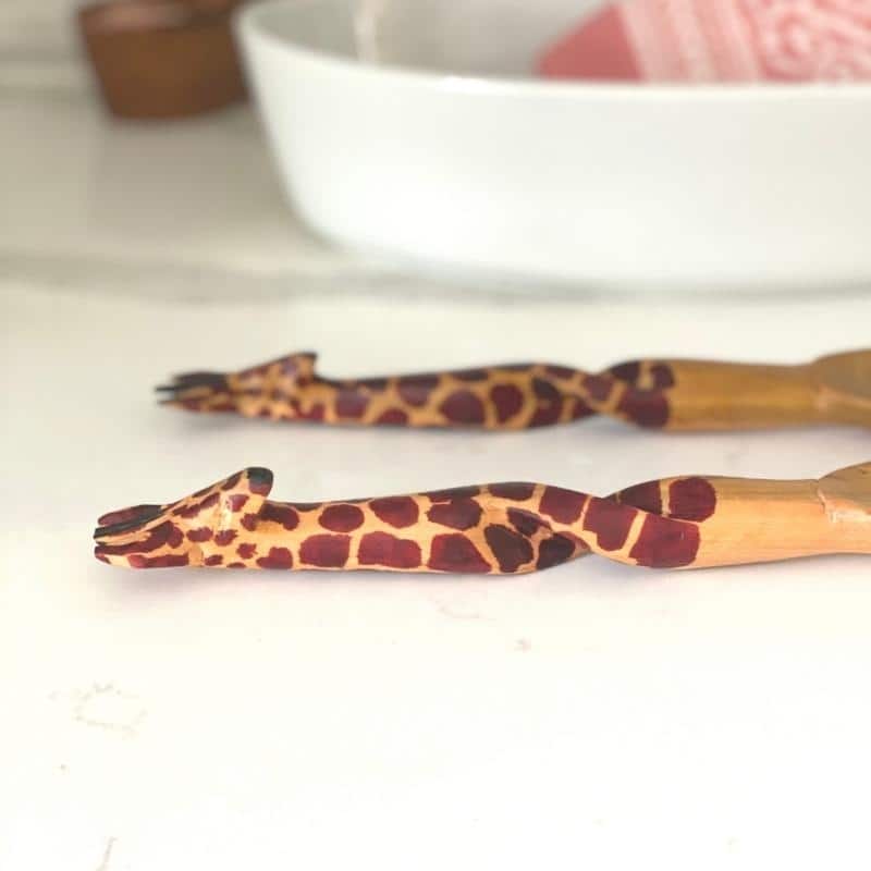 Handmade Wood 11-inch Salad Servers, Set of 2 (Kenya)