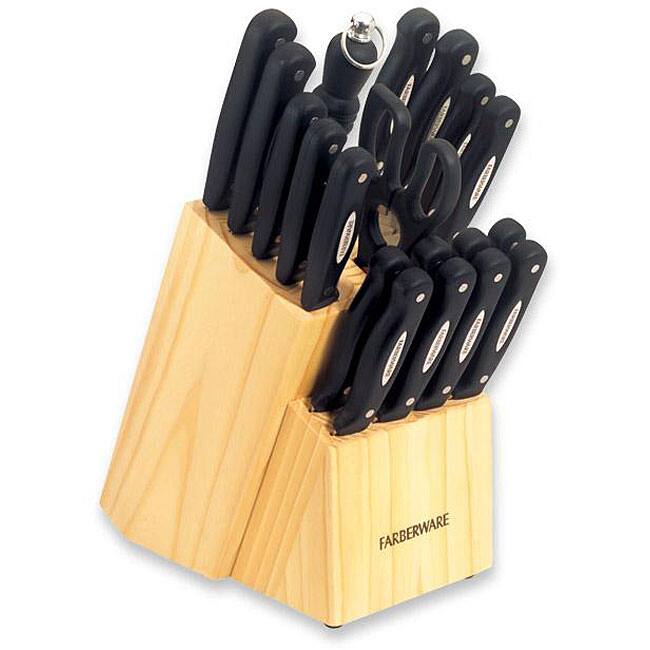 Farberware Pro Stainless Steel 19-piece Cutlery Block Set