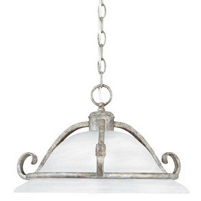 Dalton Silver Slate Finish Single-light Pendant