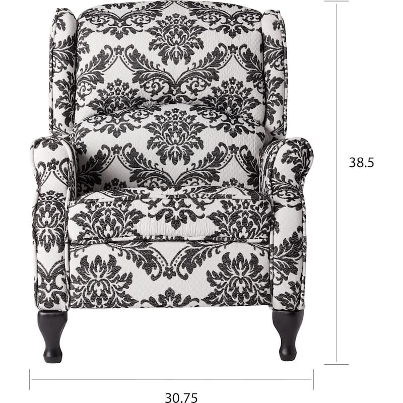 Simple Living Upholstered Wing Recliner