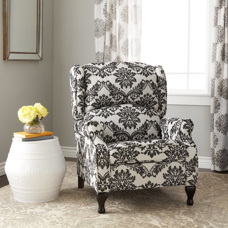 Simple Living Upholstered Wing Recliner