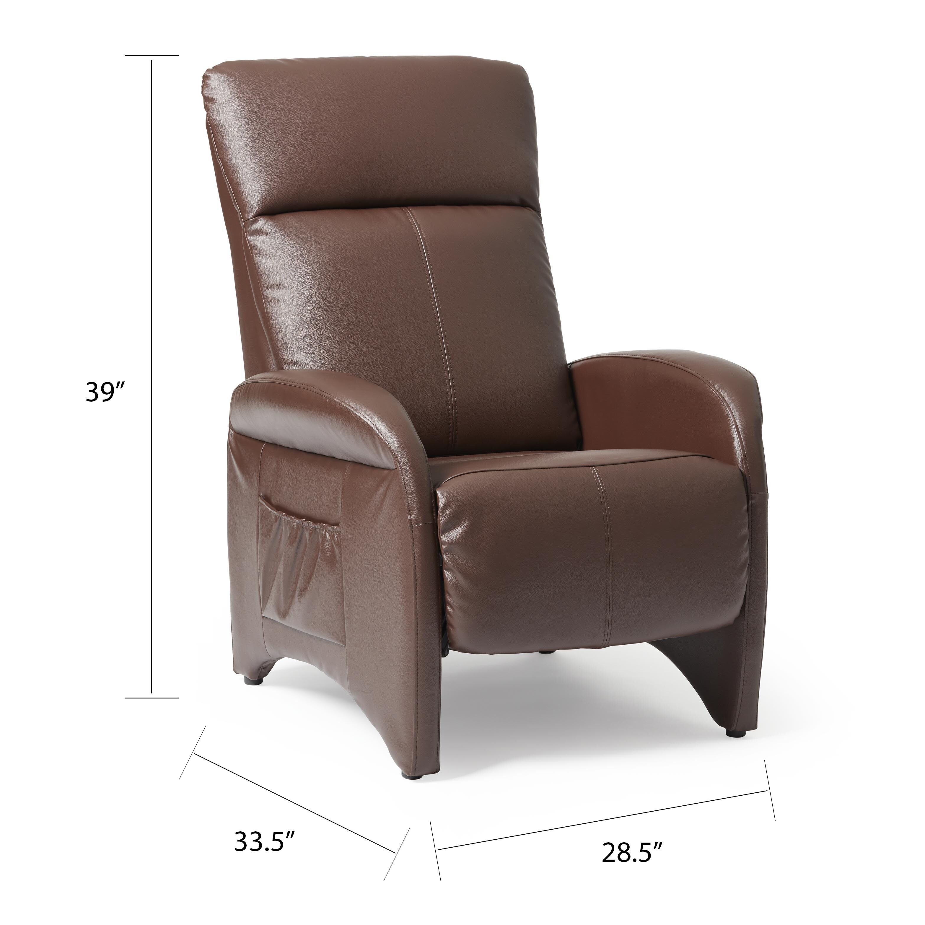 simple living addin small reclining accent chair