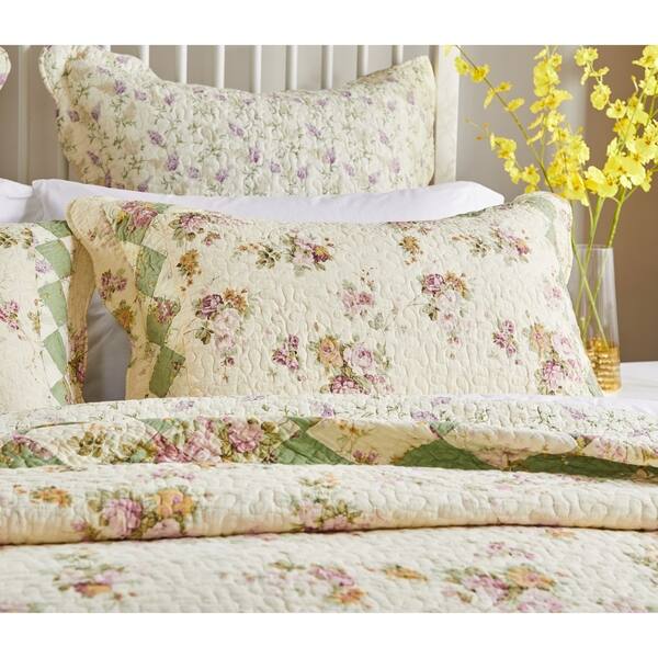 Shop Greenland Home Fashions Bliss Ivory Pillow Shams Set Of 2