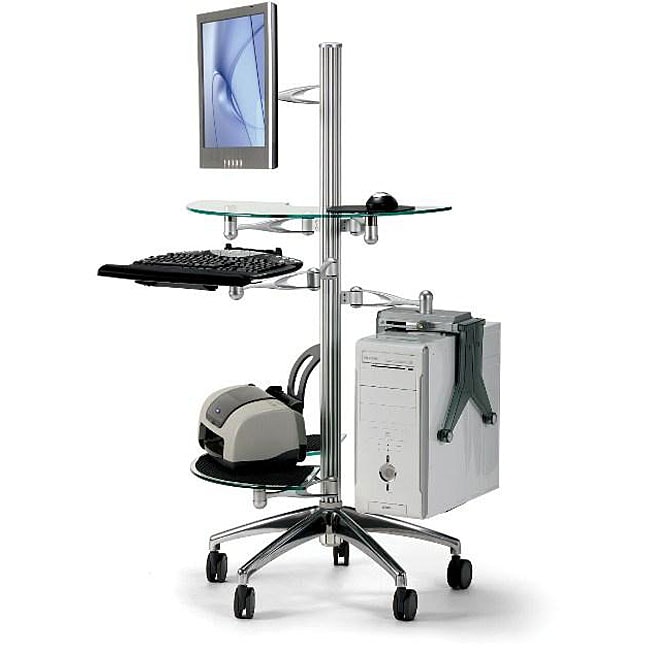 Cotytech Adjustable Ergonomic Mobile Computer Workstation L12609618