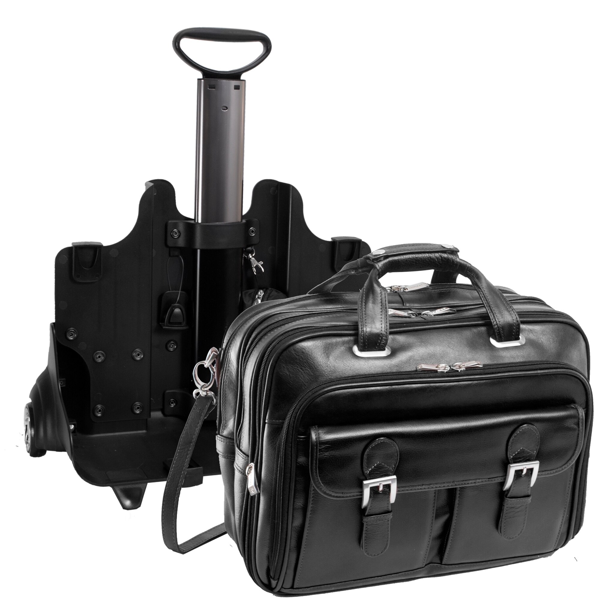 suitcase with detachable laptop bag