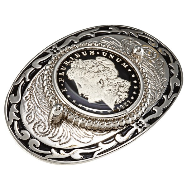 morgan silver dollar belt buckle