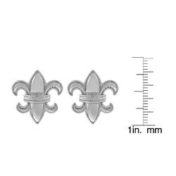 Tressa Sterling Silver Fleur de Lis Cuff Links Tressa Cuff Links