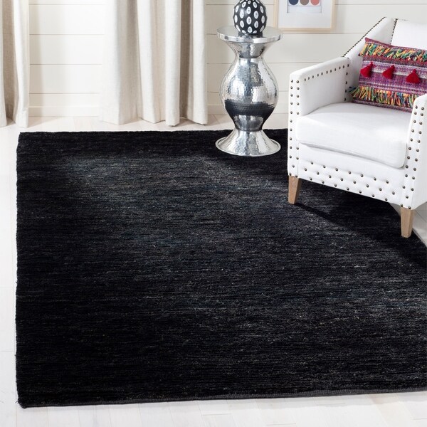 Safavieh Hand-knotted Vegetable Dye Solo Liquorice Hemp Rug - 8' x 10'