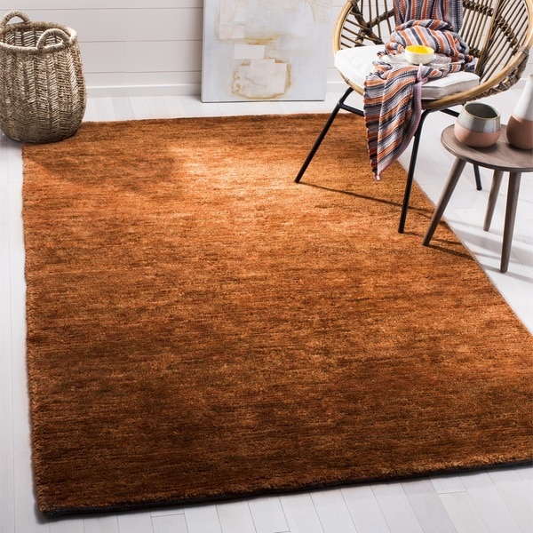 Safavieh Hand-knotted Vegetable Dye Solo Rust Hemp Rug - 9' x 12'