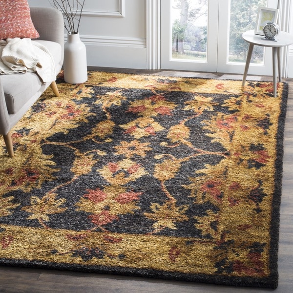 Safavieh Hand-knotted Heirloom Charcoal Jute Rug - 9' x 12'