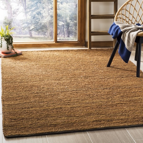 Safavieh Hand-knotted All-Natural Horizons Gold Hemp Rug (6' x 9') - 6' x 9'