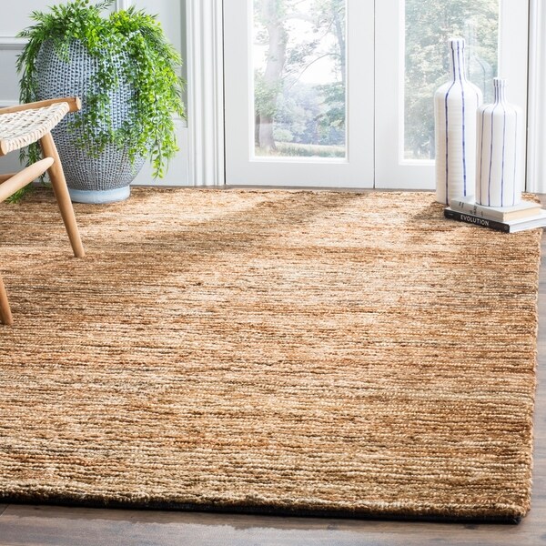 Shop Safavieh Hand Knotted All Natural Hayfield Beige Hemp Rug 8