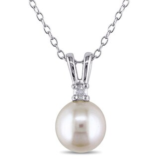 Sterling Silver Pearl Necklaces - Overstock.com Shopping - The Best ...