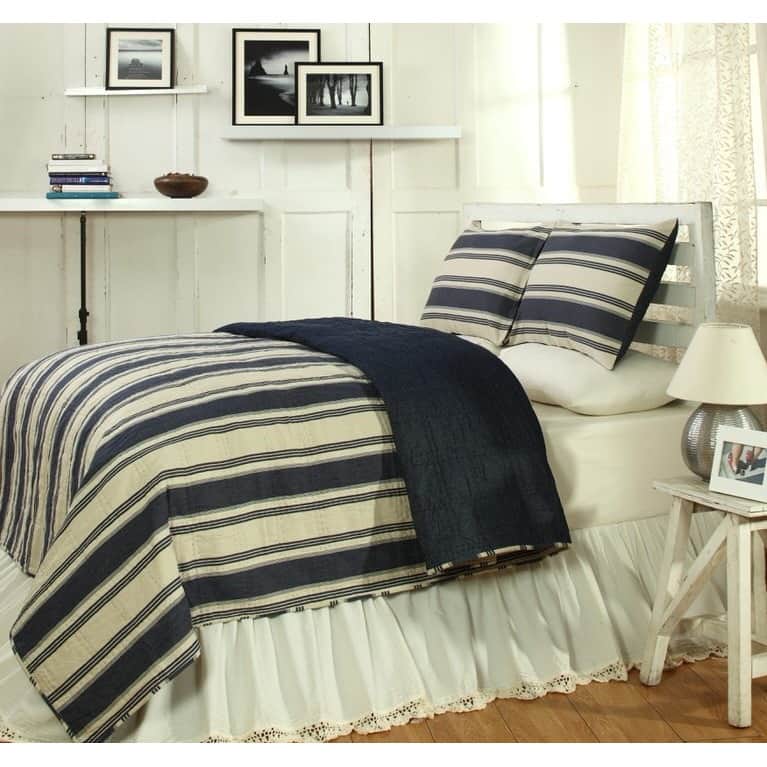 Camden Blue Twin Quilt