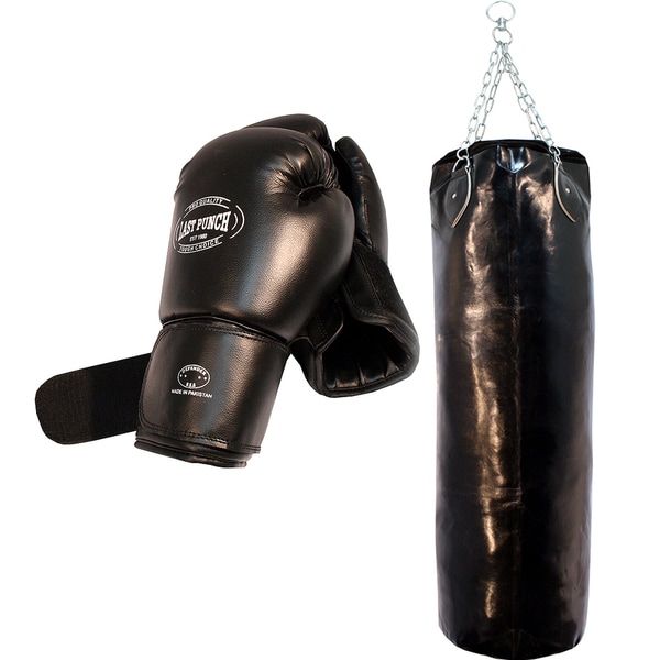 Shop Heavy-duty Pro Boxing Gloves/ Punching Bag - Overstock - 4709531