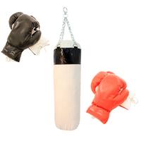 Pro Boxing Set of 2 Pairs Gloves with Punching Bag