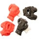 Adult-sized Buffed-PVC Boxing Gloves and Head Gear (Set of Two) - Thumbnail 0