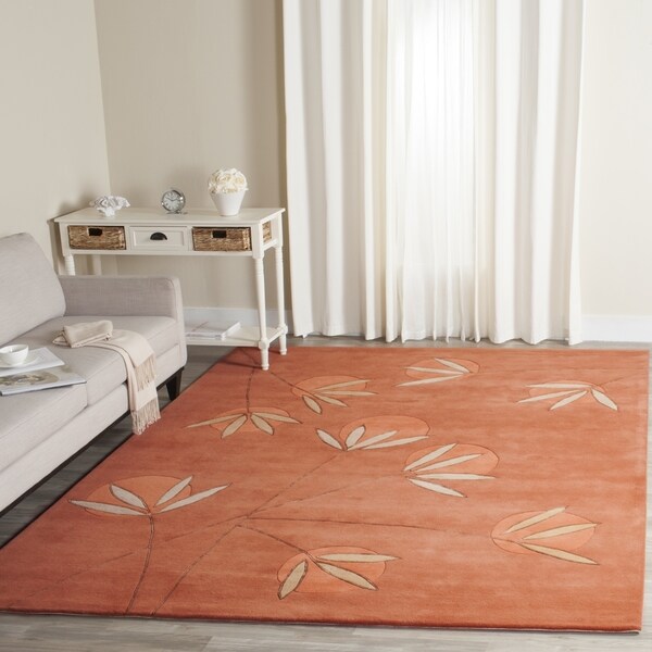 Safavieh Handmade Soho Summer Rust New Zealand Wool Rug - 8'3 x 11'