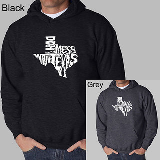 Shop Los Angeles Pop Art Men's 'Don't Mess with Texas' Hoodie - Overstock - 4712504