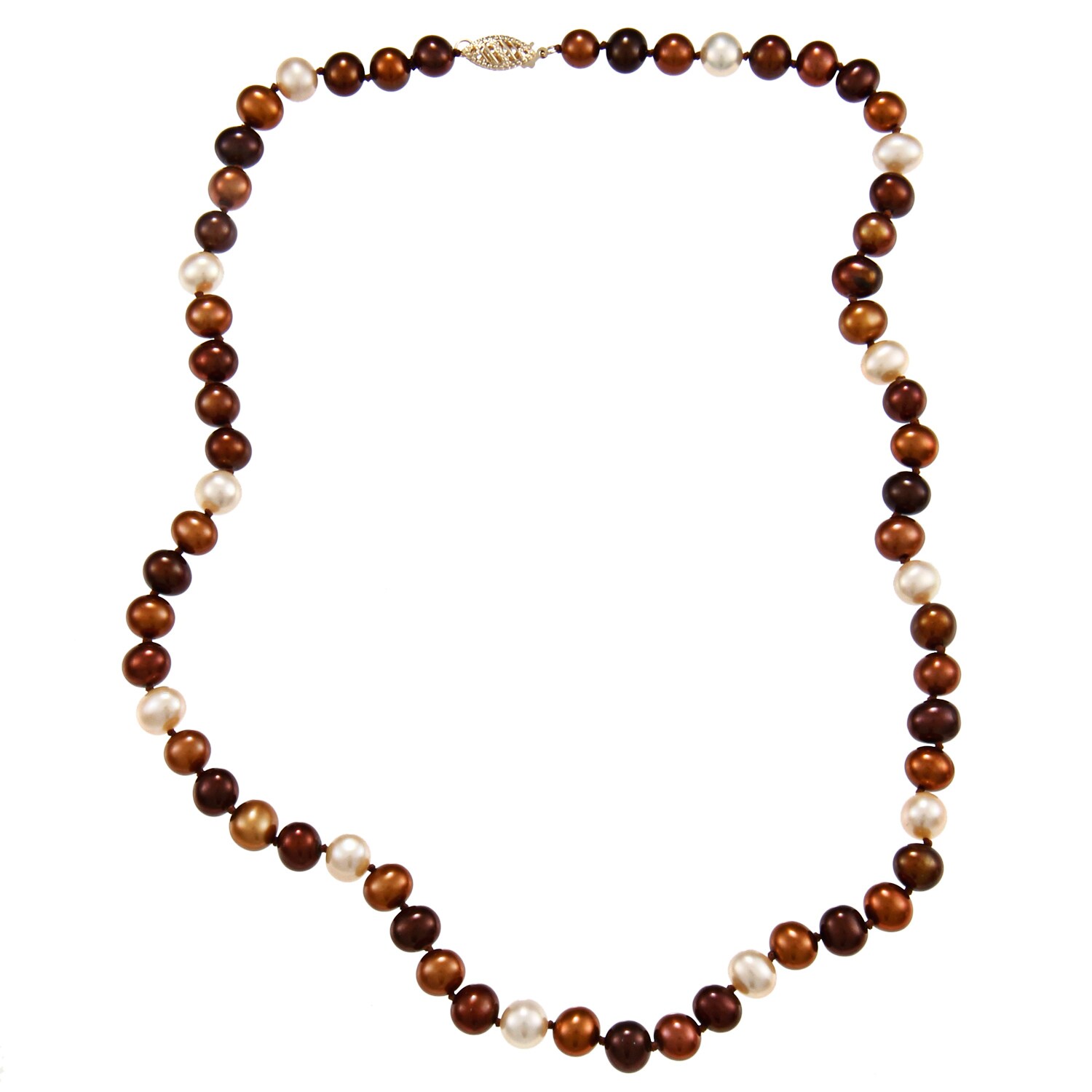 brown pearl necklace