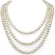 preview thumbnail 2 of 3, DaVonna 7-8mm White Freshwater Pearl Endless Necklace
