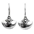 Handmade Hancrafted Sterling Silver Modern Romantic Dangle Earrings (Thailand)